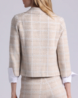 VISCOSE SPARKLE TWEED BLAZER