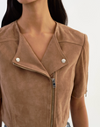 KIRSI CROPPED SUEDE JACKET