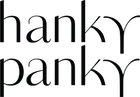 Black 'hanky panky' logo on a white background