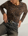 LEOPARD TWIST TOP