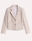 VISCOSE SPARKLE TWEED BLAZER