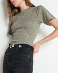 OLIVIA SMOCKED TEE