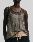 SEQUIN MESH TANK