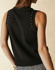 NANCY STUDDED KNIT TANK