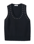NANCY STUDDED KNIT TANK
