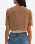 KIRSI CROPPED SUEDE JACKET