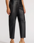 STONE VEGAN LEATHER PANT